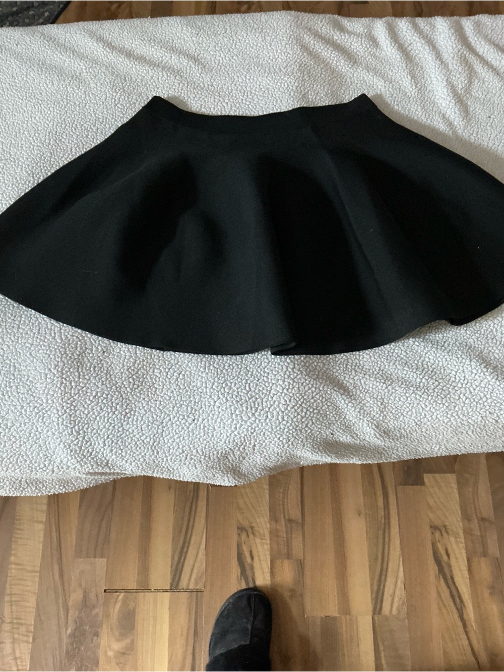 Black Maxi Circle Skirt - Flared Waistband